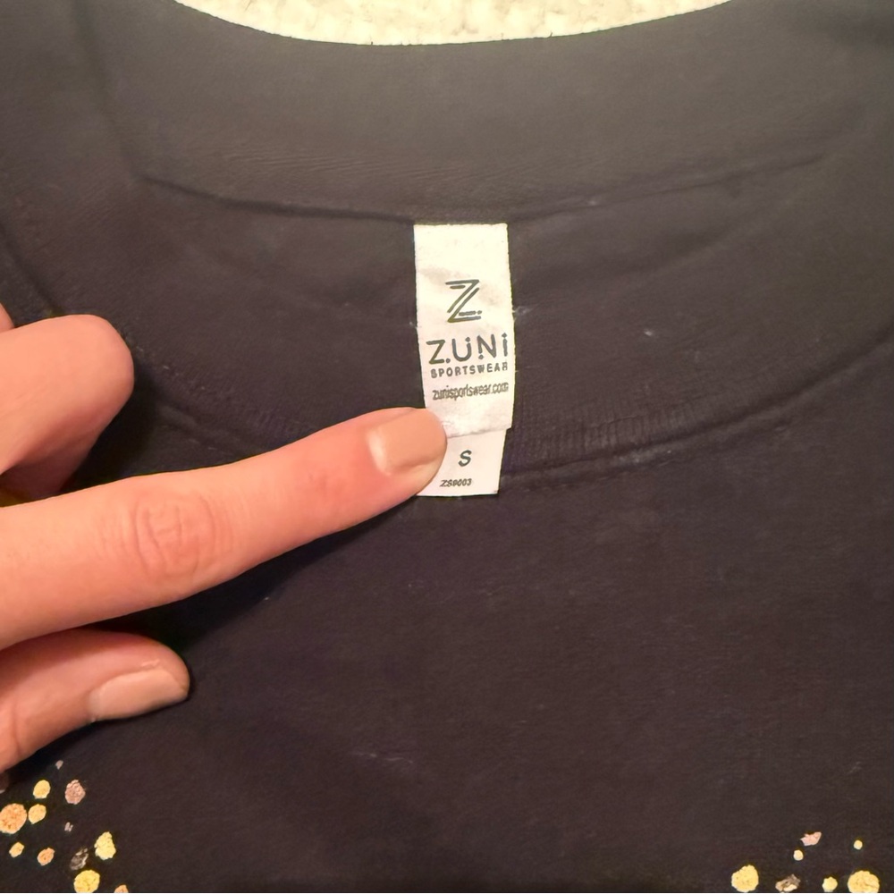 Disney | Black Crewneck Sweatshirt with Gold Mickey | Size = Small - Picture 2 of 4